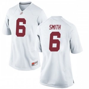 Women's Alabama Crimson Tide #6 Devonta Smith White Replica NCAA College Football Jersey 2403RYED4